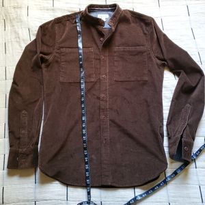 Corduroy button up shirt medium sun and stone